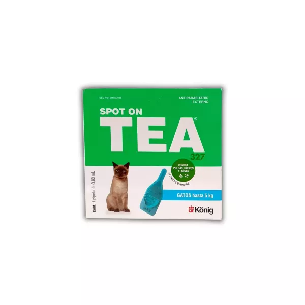 PIPETA PULGUICIDA TEA 327 GATO HASTA 5 KG - KONIG
