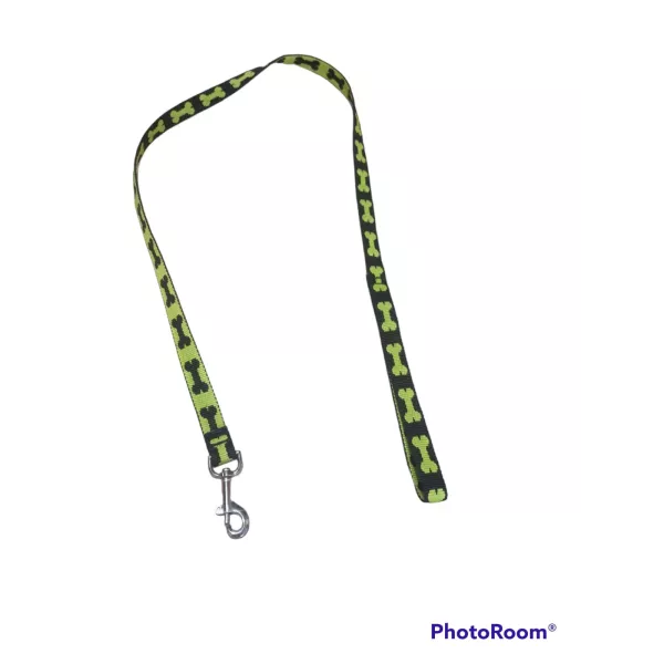 Correa polipropileno T1 estampada huesitos negro y verde