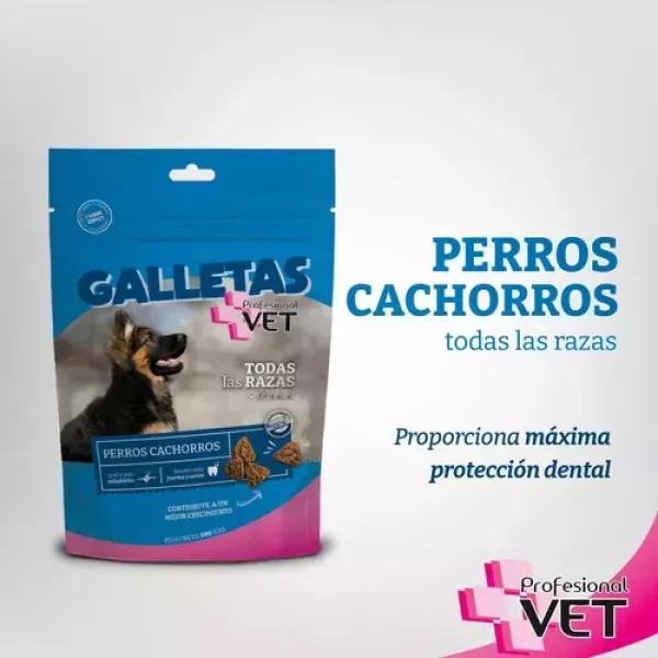 Galletas perros cachorros profesional vet 300grs. Todos las razas.