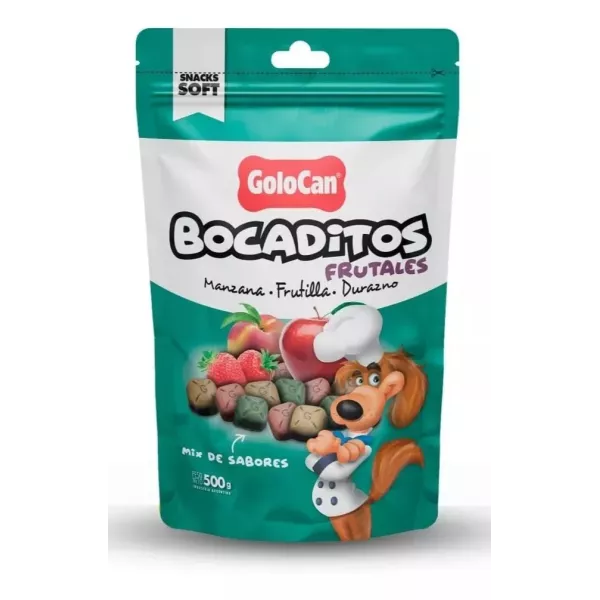 Bocaditos Golocan frutal 500grs