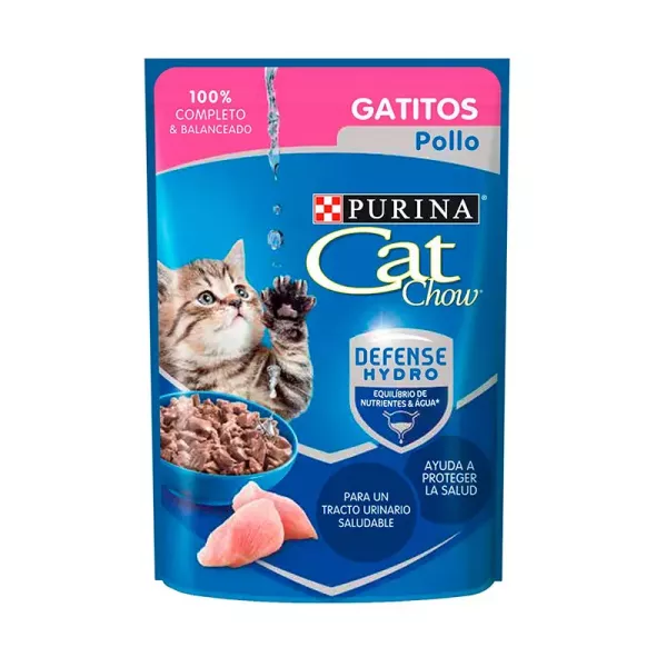 Cat chow pouch gatitos pollo x85gr