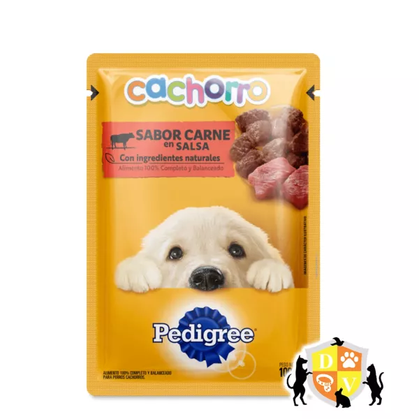 Pouch Pedigree Cachorro carne 100gr