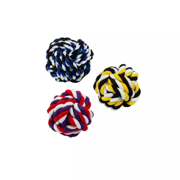 PELOTA DE SOGA TRENZADA 10 CM 90345