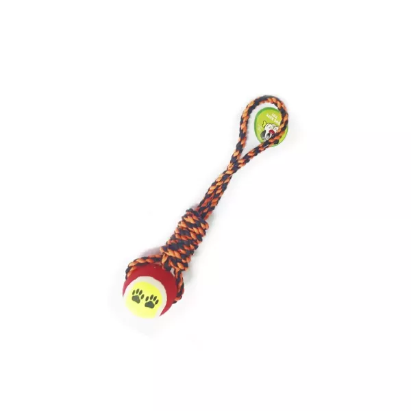 SOGA CON PELOTA TENIS HUELLA CON MANIJA SMC