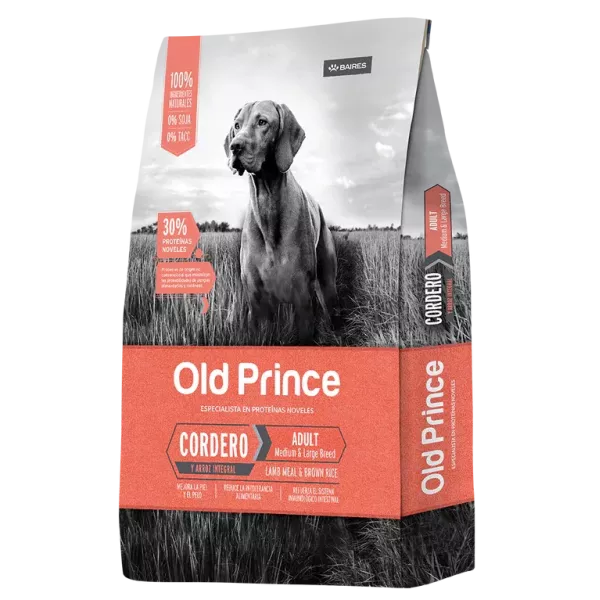 Old Prince Novel Cordero y Arroz Adulto Mediano y Grande 3kg