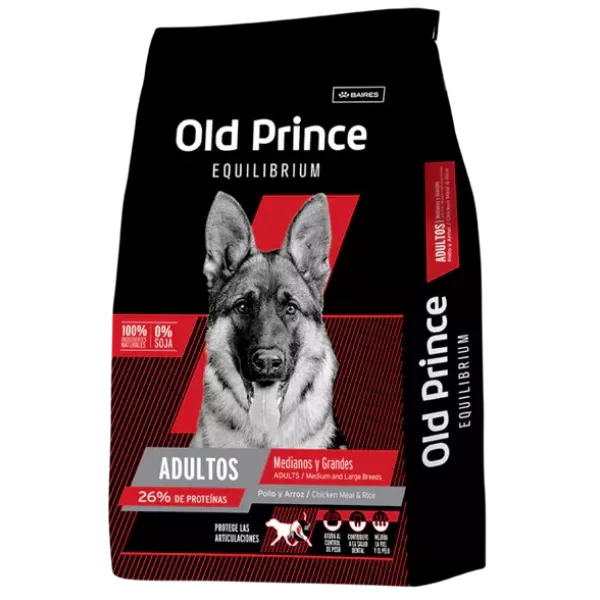 Old Prince Equilibrium adulto mediano y grande 15k ((Pollo y arroz))