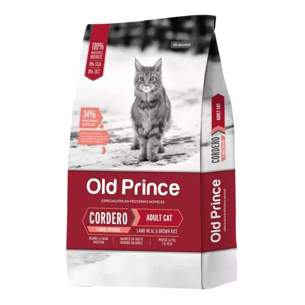 Old Prince Novel Gato Adulto Cordero y Arroz 3k