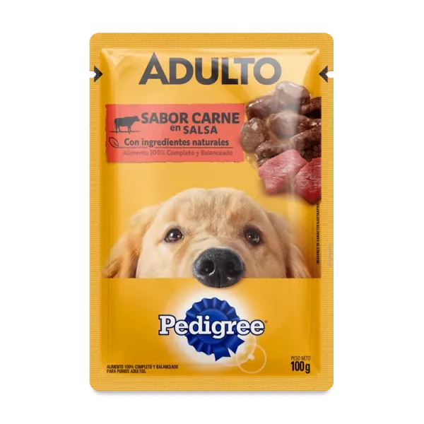 Pedigree pouch adultos carne 100 gr