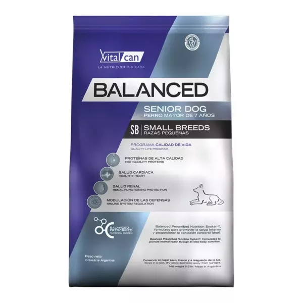 Vital  Can balanced PERRO raza pequeña  Senior 7.5 KG