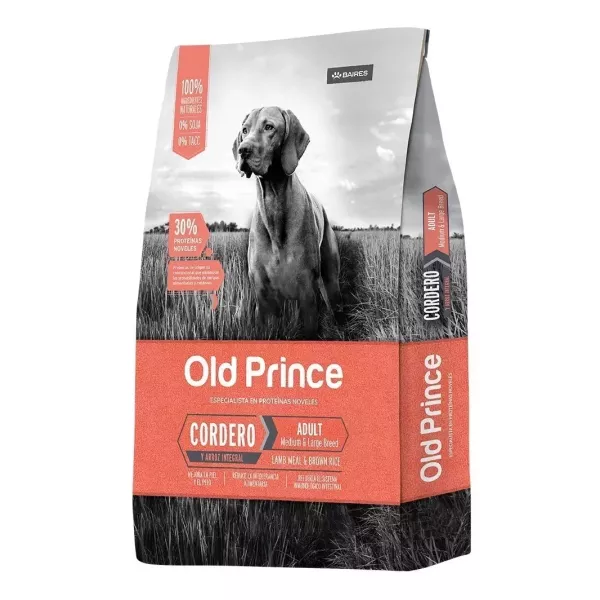 Old Prince Novel Cordero y Arroz Adulto Mediano y grande (Perro) x 15kg